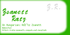 zsanett ratz business card